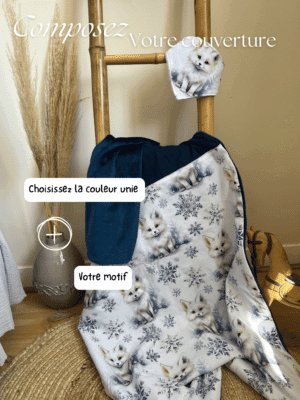 Offrez un cadeau de naissance unique avec notre ensemble artisanal : une couverture chaude, un protège carnet de santé élégant et un bavoir offert. Douceur et praticité envoûtent cet incontournable pour bébé ! Envoi sous 8 jours.