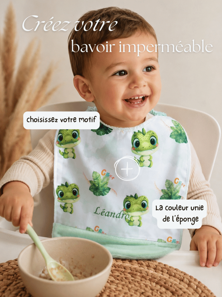 Créez votre bavoir imperméable enfant