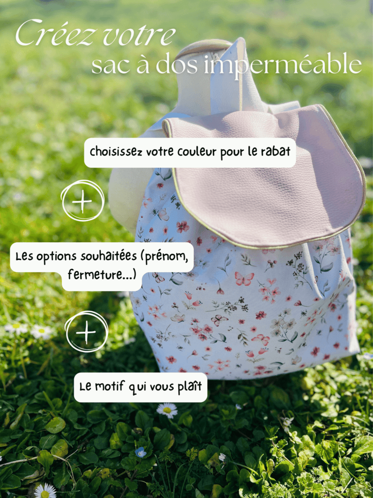 Découvrez nos sacs à dos enfant imperméables et personnalisables, parfaits pour l’école ou les sorties. Légers, résistants et conçus avec des tissus déperlants, ils allient praticité et style. Personnalisez le vôtre dès maintenant.