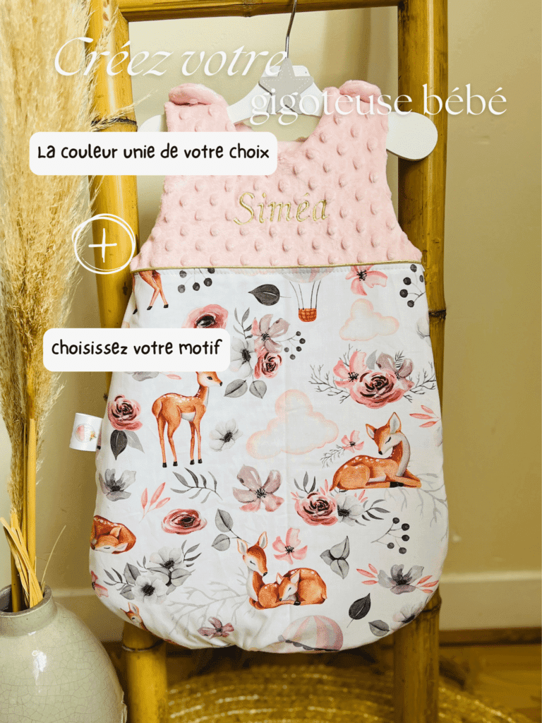 Gigoteuse bébé à personnaliser les Créa de Jenni