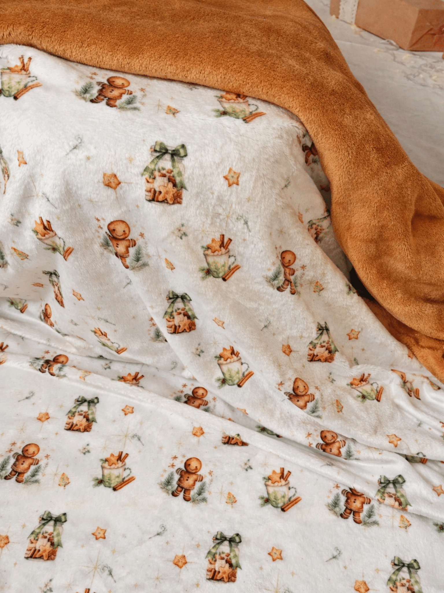 Plaid maxi Douceur Pain d'épices "Gourmand" - à personnaliser