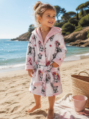 Peignoir enfant cousu main à personnaliser