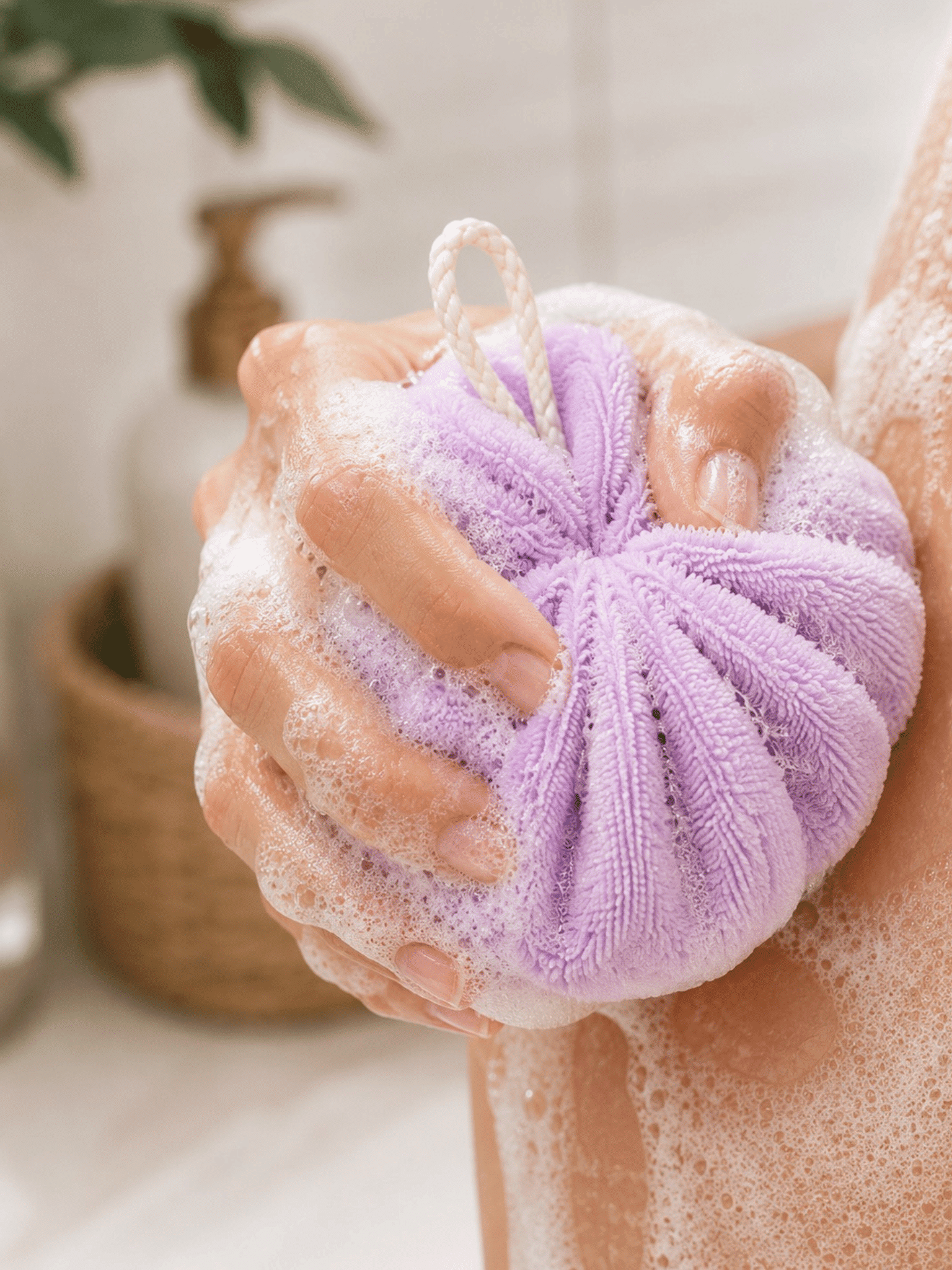 Fleur de douche lavable