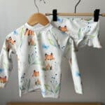 Maillot Renard 1-2 ans culottes franges + tee shirt manches longues +11,00&nbsp;&euro;