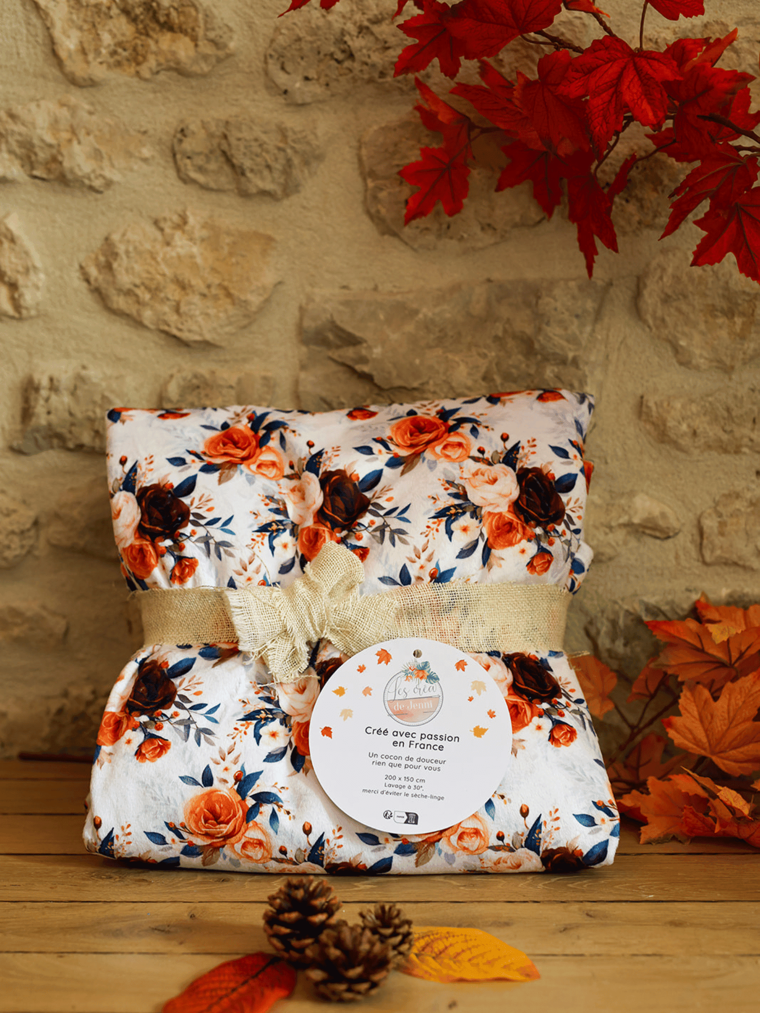 Créez votre plaid d’automne sur mesure – Plaid cocooning fait main – Image 5