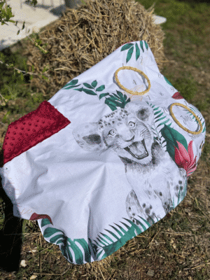 Tapis étapes bébé en coton Oeko-Tex (100x75 cm) pour suivre l’évolution mois par mois. Idée cadeau naissance originale, doux et fabriqué en France.