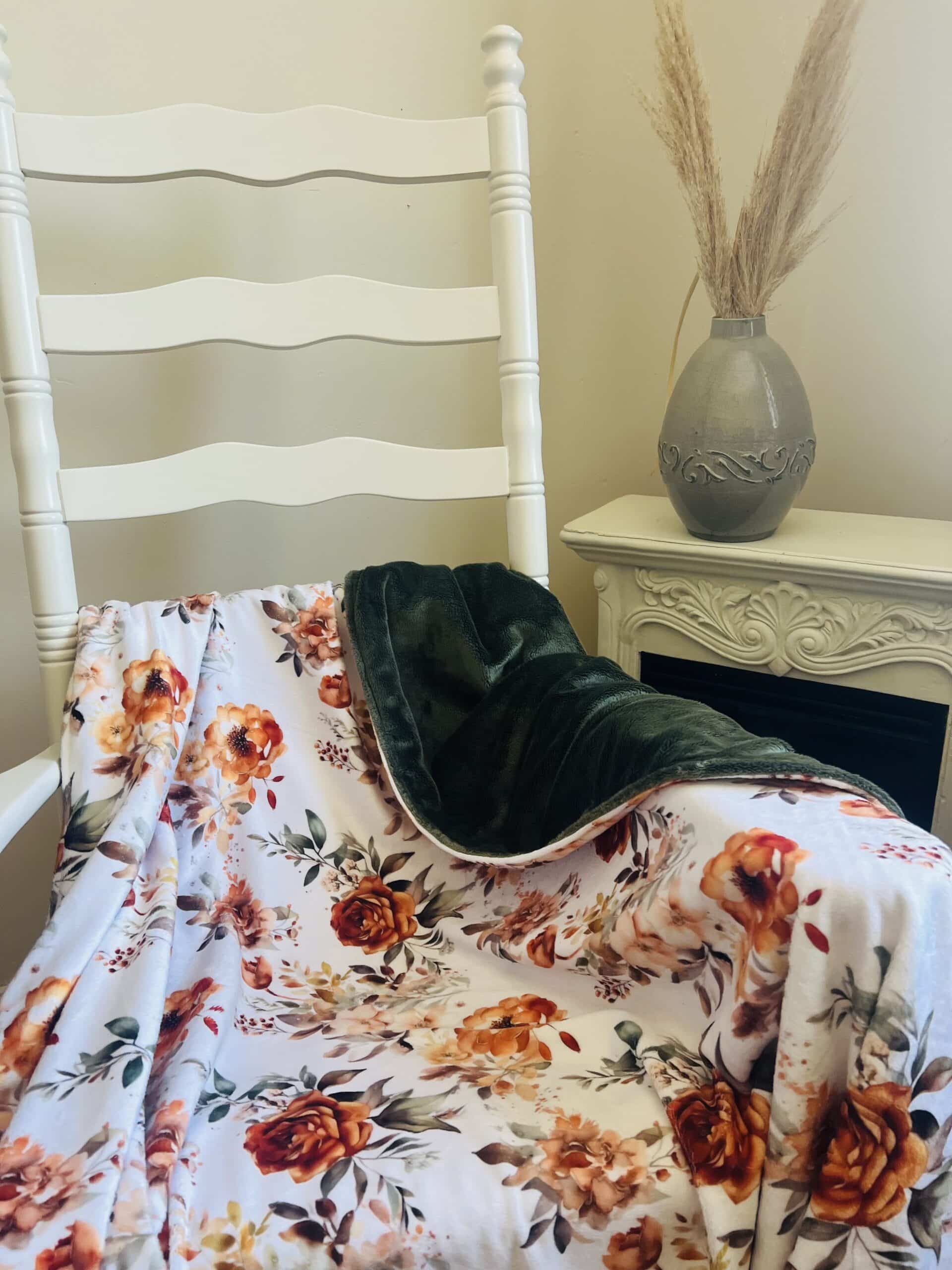Plaid Maxi Douceur Fleuri - en stock – Image 2