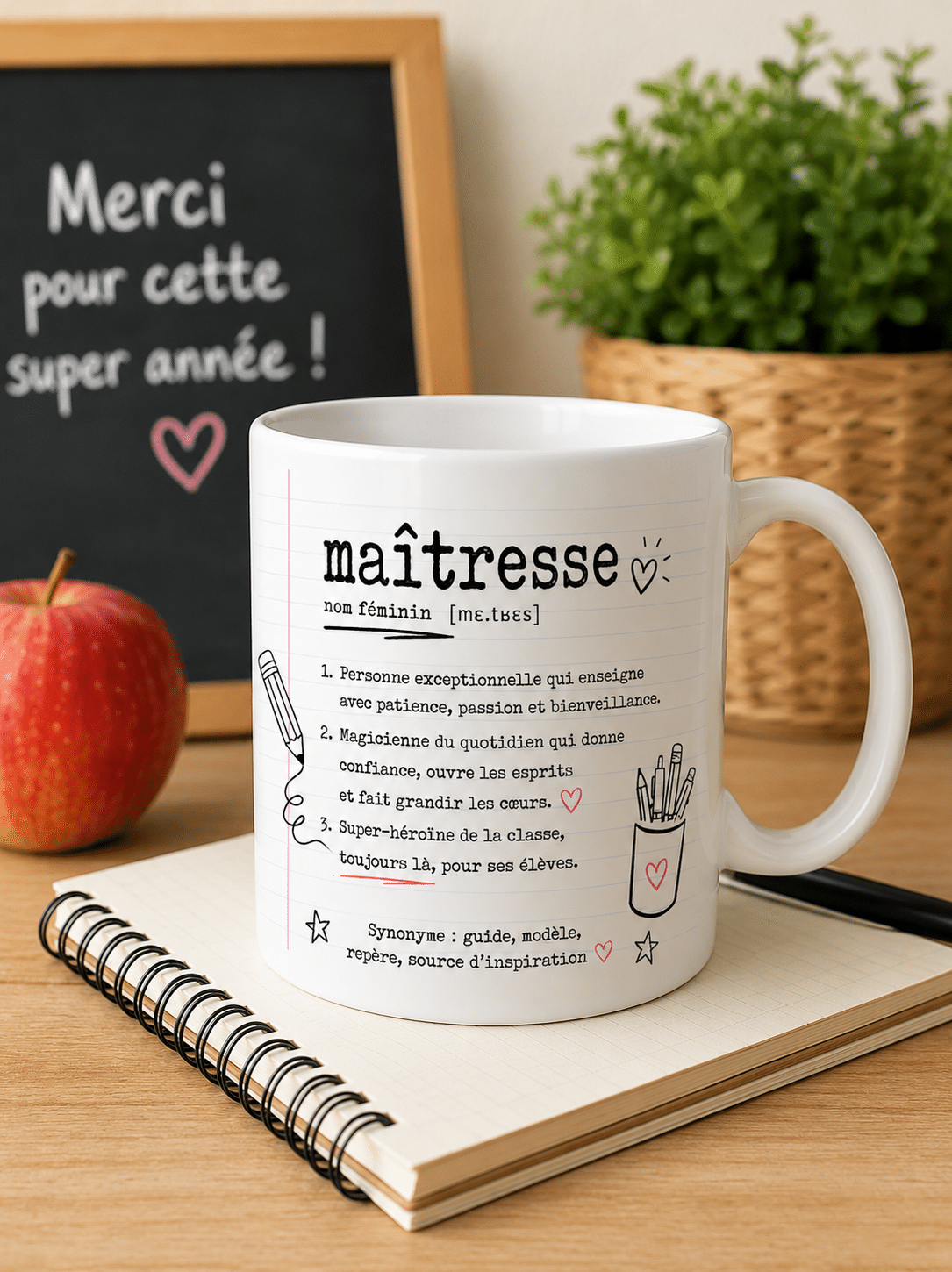 Tasse personnalisée “Nounou”, “Maîtresse” ou “ATSEM” – Image 3