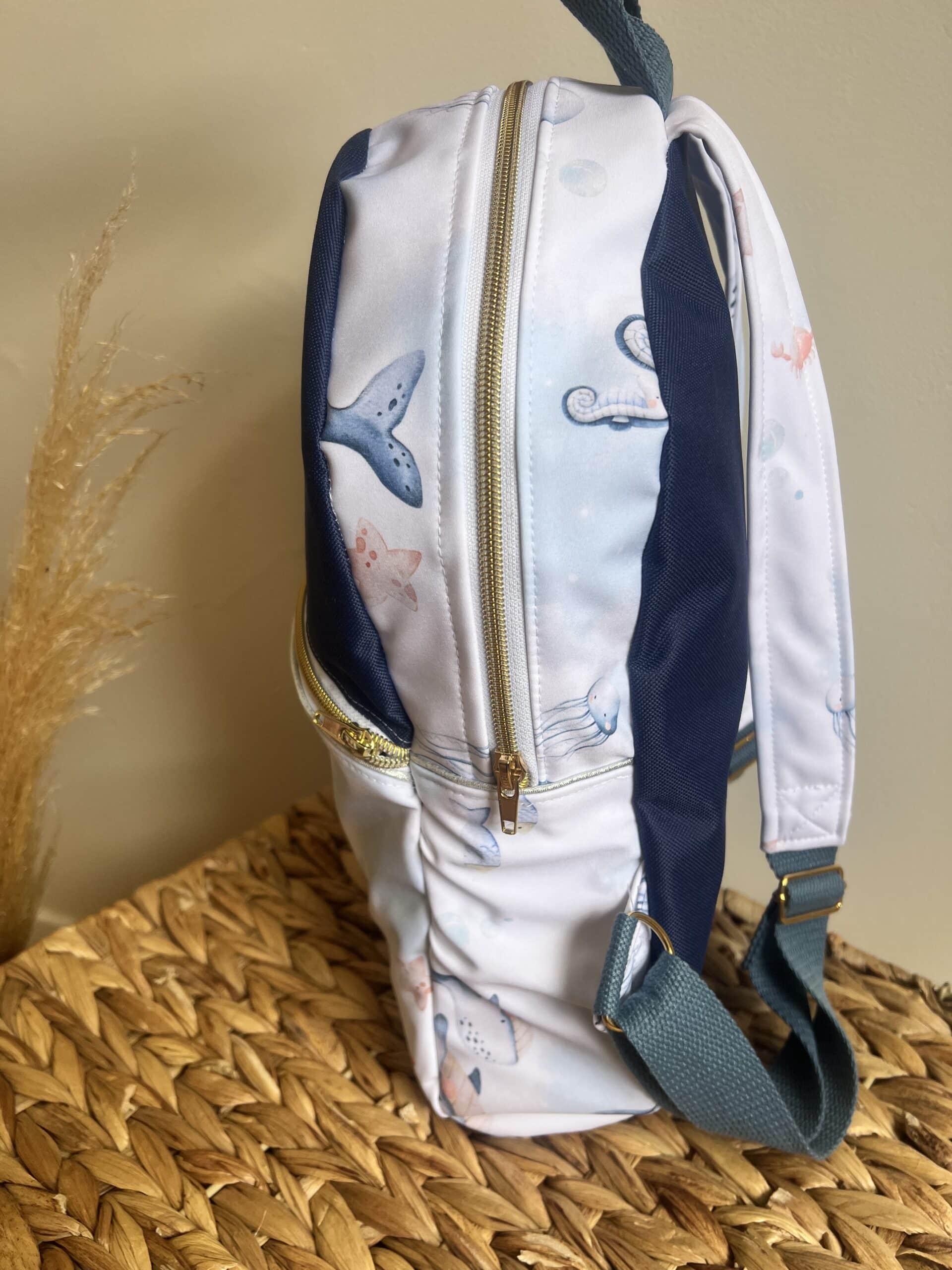 Sac à dos personnalisé enfant, ado et adulte – Modèle zippé imperméable – Image 2