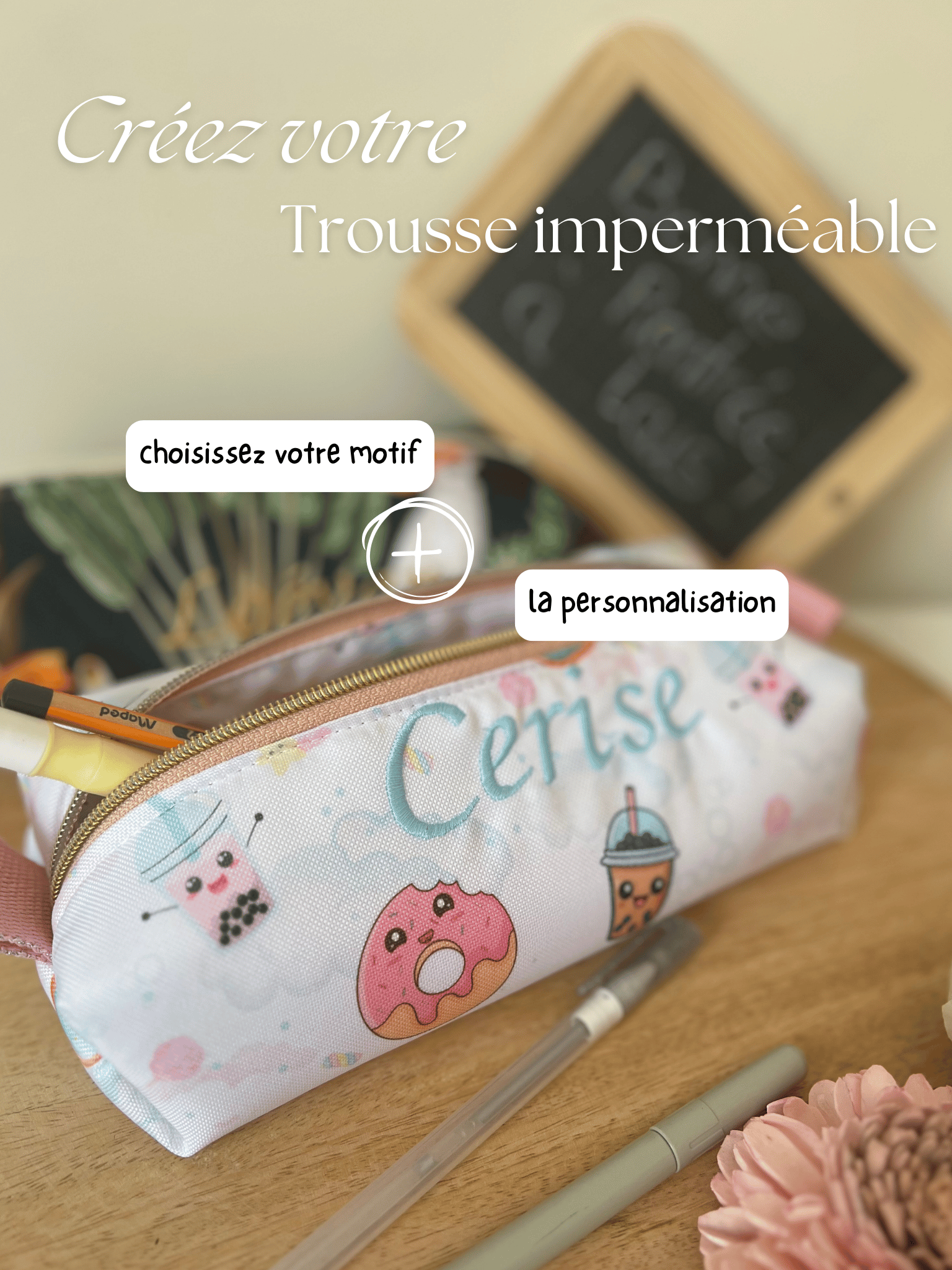 Trousse Scolaire Imperméable Personnalisée