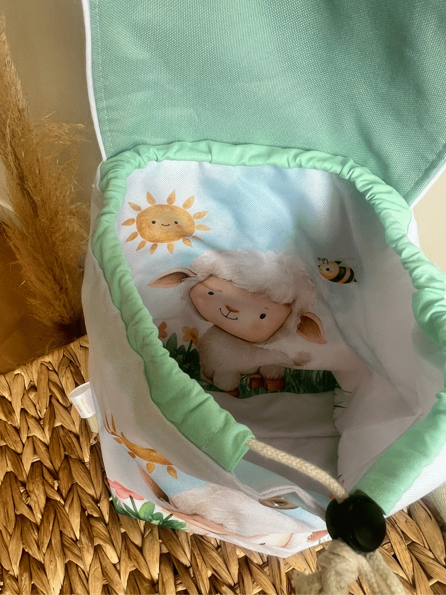 Sac à dos maternelle personnalisé – Motif Mouton En stock – Image 2