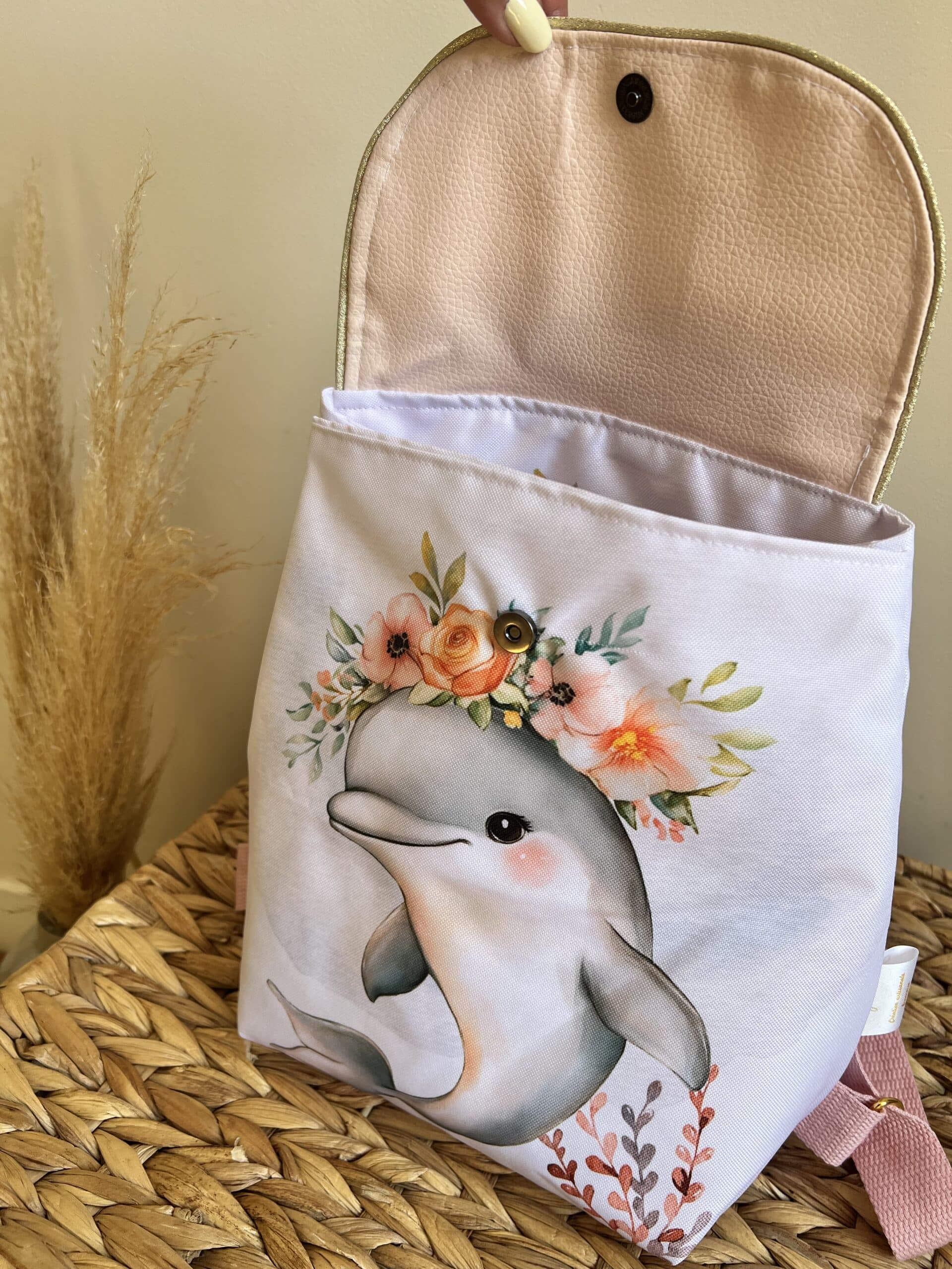 Sac à dos personnalisé imperméable – Dauphin – Image 3