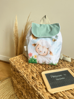 Sac à dos maternelle personnalisé mouton