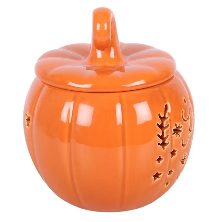 Brûleur de parfum Citrouille – Orange ou Noir – Image 2