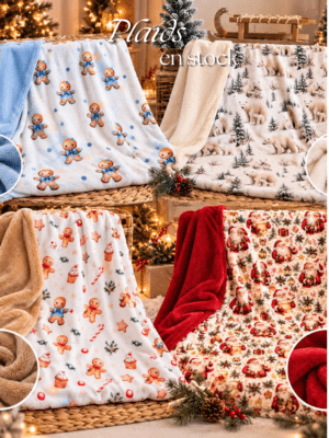 Plaid de Noël 2026 en stock – Nouveaux motifs, édition limitée