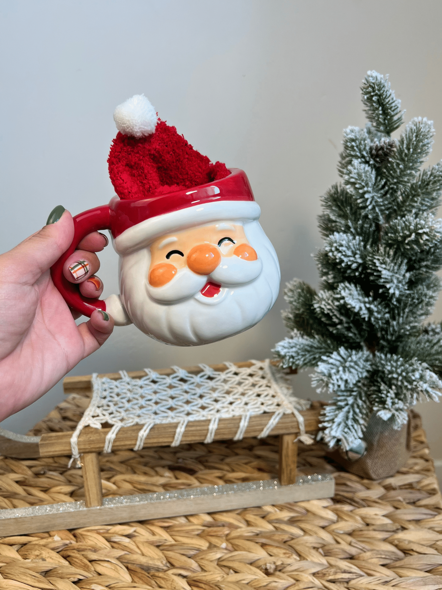 Tasse Père Noël & les chaussettes de noël
